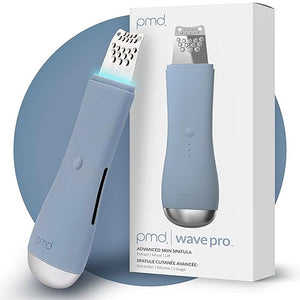 PMD Wave Pro - Professional-Grade Advanced Skin Spatula - Extract Infuse &amp Lift - SonicGlow Vibration and E-Wave Technology - Clear Pores Blackheads &amp Whiteheads