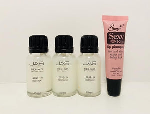 Jas Rehab Deep Repair Reconstructing Ampoule With Goat Milk + Calendura 15 Ml Pack of 3Free Starry Lipgloss 10 Ml