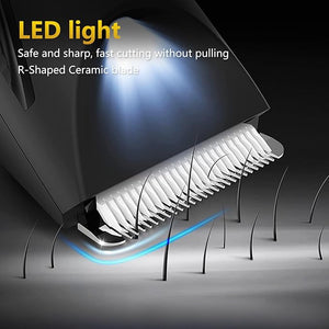 Manscape 3-in-1 Body Trimmer for Men, Groin, Pubic &amp; Ball Hair Shaver No-Nick, Nose Hair Trimmer, Body Groomer for Smooth Shaving, Lightweight with Travel Lock, LED Display, IPX7 Waterproof