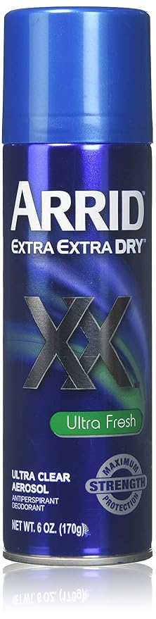 ARRID XX Ultra Clear Anti-Perspirant Deodorant Spray Ultra Fresh 6 oz (Pack of 5)