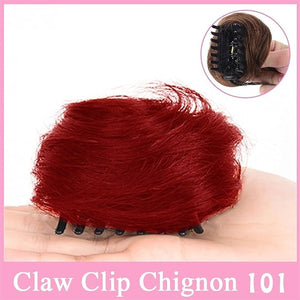 Messy Bun Hair Piece for Women, Space Buns Hair Pieces, Mini Claw Clip in Hair Bun Messy Cat Ears Hair Bun Extension Synthetic Donut Wig Accessory Updo Hairpieces for Women Girls ,Fake Hair Accessorie