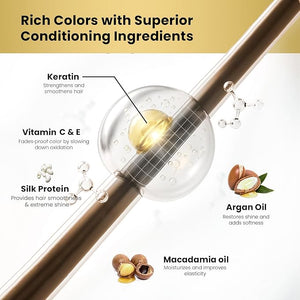 MOEHAIR Hair Coloring Kit | 9N Permanent Hair Color (Very Light Blonde), 20 Volume Developer 6%, Coloring Brush, Gloves &amp; Mixing Bowl | Keratin Infused Color | Gray Coverage | Adds Shines &amp; So