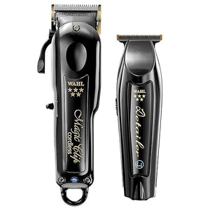 Wahl Professional Cordless Barber Combo Magic Clip &amp Detailer Li Lithium-Ion Battery 100-Minute Run Time