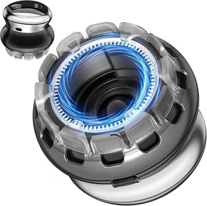 Self Haircut Kit for Men ? Wet &amp Dry IPX6 Waterproof Hair Clippers with LED Display USB Rechargeable 2 Guide Combs ? Buzz Cut Crew Cut Fade Bald Flat Top (Black)