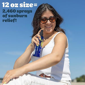 Solar Recover After Sun Moisturizing Spray 2 Pack (12 Ounce Each) - Hydrating Facial &amp Body Mist - 2460 Sprays of Sunburn Relief With Vitamin E &amp Calendula - Lotion Delivered in Water For Heal