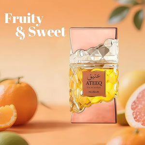 Luxury 2-Piece Couple's Perfume Set 100ml Eau de Parfum Each Long Lasting Fragrance Gift for Holidays and Anniversaries Premium Cologne Duo for Men and Women (Ateeq&ampRaheeq)