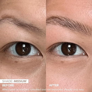 DRMTLGY Luminous Eye Corrector SPF 41 Under Eye Color Corrector for Dark Circles Anti-Aging Tinted Eye Cream Hydrating Eye Serum with Peach Undertone FSA/HSA Eligible Medium