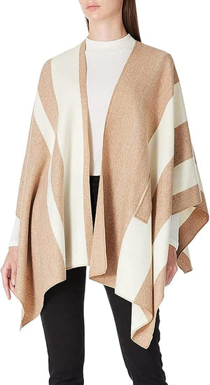 Moss Rose Women's Shawl Wrap Poncho Ruana Cape Open Front Cardigan Shawls for Fall Winter