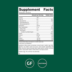 Standard Process StandardBar - Food Bar for Daily Energy Support - Nutrition Bar with Carbohydrates &amp Protein - Workout Snack Bar - Cocoa Crisp 18 Pack