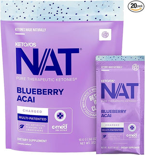 PR?VIT OS NAT¢ç Blueberry Acai Supplements ? Charged - for Men and Women (20 Count)