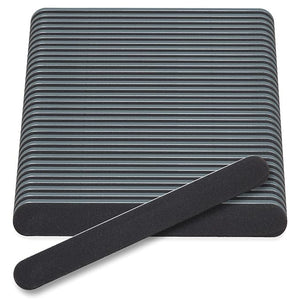 Flowery Disposable Nail File Cushion Core 180/400 Grit Black (Pack of 100)