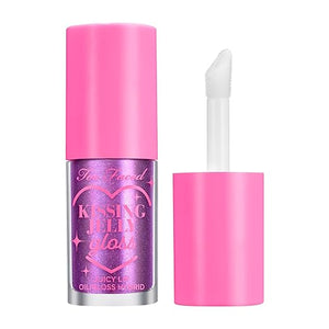 Too Faced Kissing Jelly Lip Oil Gloss | Hydrating Lip Oil + Gloss Hybrid for Instant Moisture and Shine, 0.15 Fl Oz