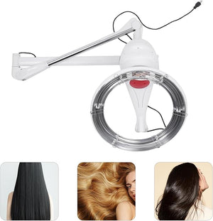 Wall Mount Hair Treatment Machine Multifunctional Orbiting Heating Wire 360 Rotating Heating950W Salon Hair Perming Machine 40-60¡É/ 104-140¢µ Adjustable Temperature (White)