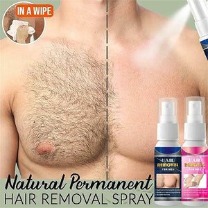 Natural Permanent Hair Removal Spray Stop Hair Growth Inhibitor Remover Hair Stop Growth Spray For Arm Leg Body Care for Man and Women 50ml (for men3Pcs)