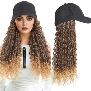 Hat Wig Baseball Cap Wig Extensions Adjustable Wig Hat Attached African Kinky Curly Hairpiece Braiding wig