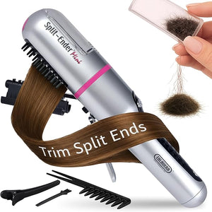 Split-Ender Mini - The Original Cordless Split End Hair Trimmer Automatic 3 AAA Battery Home Care Clipper 2-in-1 for Dry Damaged Splitting Broken Brittle Straight Curly Frizzy Beauty Styling - Pink
