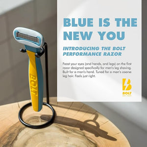 Get Smooth Bundle for Men - Shaving Kit for Legs, Head, Chest &amp; Arms - Includes Razor, Shave Butter and 3 Refill Cartridges