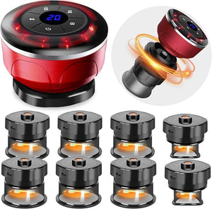Smart Cupping Therapy Massager Set 4 in 1 Cupping Kit for Massage Therapy Portable Electric Cupper for Targeted Pain Relief Knots Aches Muscle Soreness Circulation &amp Tighter Skin