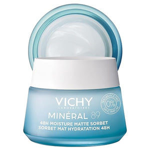 Vichy Mineral 89 Fragrance Free Cream Moisture Boosting Cream with Hyaluronic Acid Daily Face Moisturizer Available in 3 Formulas For All Skin Types Dry &amp Sensitive Skin &amp Mattifying for O