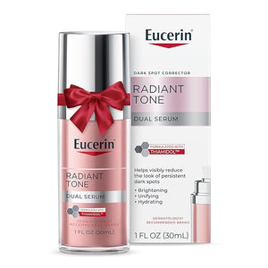 Eucerin Radiant Tone Dual Serum Dark Spot Corrector Dark Spot Serum with Thiamidol and Hyaluronic Acid Helps Visibly Reduce the Look of Dark Spots Holiday Gifts for Self Care 1 Fl Oz Bottle