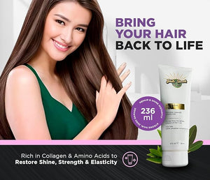 Collagen Treatment ? Deep Conditioning Mask, Damaged, Curly &amp; Color-Treated Hair ? Mask Protein Repair &amp; Growth Formula ? 8 fl oz