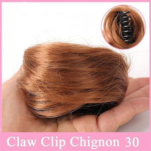 Messy Bun Hair Piece for Women Space Buns Hair Pieces Mini Claw Clip in Hair Bun Messy Cat Ears Hair Bun Extension Synthetic Donut Wig Accessory Updo Hairpieces for Women Girls Fake Hair Accessorie