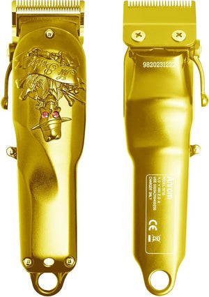Hair Clippers for Men Professional - Cordless &amp Corded Barber Clipper for Home Hair Cutting Grooming Set Rechargeable Mens Hair Clipper &amp Trimmer (Gold)