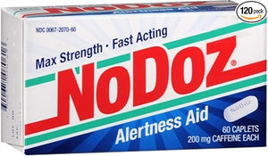 NoDoz Max Strength Alertness Aid Caplets 60 ea (Pack of 2)