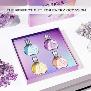 Carlton London Exotique Women's Perfume Gift Set, 4 Premium Fragrances with Far Away, Amethis, Sapphire, Girl Rose, 30ml Each, Luxury Fragrance Collection