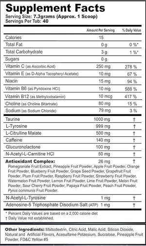 G Fuel Pewdiepie Energy Drink Powder Pre Workout Caffeine Mix for Gaming Sugar Free Focus Amino Vitamin + Antioxidants 10.3oz (Yuzu Fruit 40 Servings)