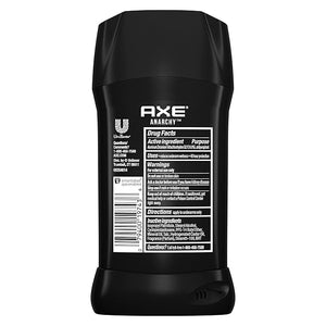AXE Antiperspirant Stick For Men 48 Hour Sweat and Odor Protection For Long Lasting Freshness Anarchy Dark Pomegranate And Sandalwood Men's Deodorant 2.7oz 4 Count