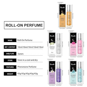 Jasmine Roll-On Perfume - Natural, Long-Lasting &amp; Refreshing Scent For Daily, Couples' Dates, And On-the-Go Use(3PCS)