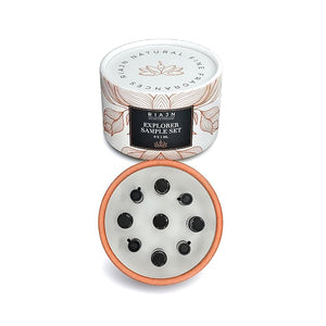 Explorer Sample Set | 9-Piece Perfume Gift Set | Discovery Kit with Eau de Parfum, Body Oils, &amp; Home Fragrances | Try Before You Buy | Holiday Gift Set | Non-Irritating | Long-Lasting Scents