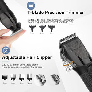 Hair Clippers for Men Professional Barber Clippers and Trimmer Set Hair Clipper&amp Hair Trimmer &amp Electric Foil Shavers Razor Kit Hair Cutting kit Cordless Mens Grooming Kit