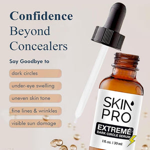 SkinPro Extreme Dark Circle Serum - Under Eye Treatment for Dark Circles Puffiness Wrinkles &amp Fine Lines - Revitalizing Anti-Aging &amp Depuffer Serum for Skin Care l 30 ml