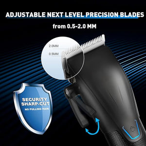 Karrte Professional Hair Clippers and Trimmer Kit for Men Barber Clipper Set Cordless Hair Cutting Beard Trimmer Grooming Haircut Kit