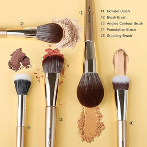 EIGSHOW Professional Makeup Brush Set 16pcs with Case for Mascara Eyeliner Eyeshadow Concealer Foundation Powder Make up Brushes Kit (Monarch Butterfly)