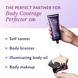 Westmore Beauty Blend &amp Blur Body Kabuki Brush &amp Self Tanner Brush - For Body Makeup &amp Foundation - Blending Applicator For Self Tanning - Durable Vegan Bristles