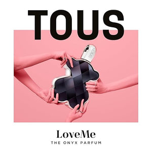 TOUS Love Me The Onyx Parfum for Women. Floral Fruity Oriental Long-Lasting Perfume with Notes of Black Orchid Vanilla Peony and Sandalwood. Elegant Fragrance for Daily Wear 3 Fl Oz
