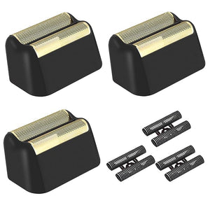 3 Pack Professional 5 Star Series Finale Shaver Replacement Foil and Cutter Bar Assembly Compatible With Wahl Shaver Foil 7031-100 7043-100 Super Close Shaving Replacement Heads (Black)