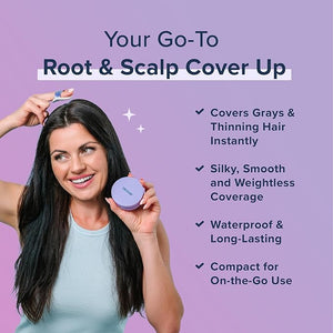 TRUHAIR Root &amp Scalp Cover Up Pressed Powder Compact Waterproof Weightless Hair Coverage &amp Bald Spot Concealing Root Touch Up Hair Color for Gray Coverage &amp Thinning Areas 0.35 Oz (Lig