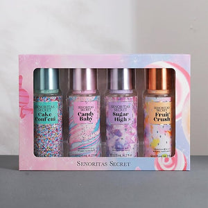 Perfumes for women4Pcs Fragrance Mist Romantic Perfume SetLong Lasting Personal FragranceFruity Aroma Spray Fragrances for Women Girls Body Hair Gift for women teen girls.