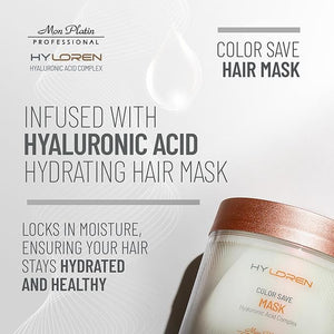 Mon Platin Professional HYLOREN Hair Mask for Colored Hair, Saloon Professional Hair Care Mask, 500ml, Sulfate Free