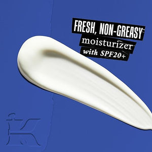 Kiehl's Facial Fuel Moisturizer with SPF 20 for Men Energizing Face Moisturizer for Dull Skin Non-Greasy Feel Hydrating Lotion and Broad Spectrum Sunscreen with Caffeine Vitamin C &amp Vitamin E