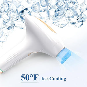 Hair Removal with Cooling Painless IPL Hair Removal Device for Women and Men at-home Hair Remover for Armpits Legs Face and Bikini Line