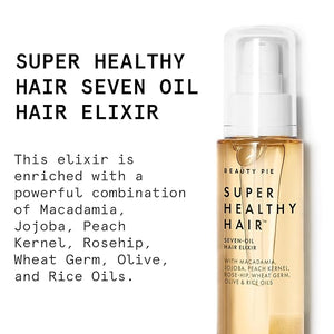 Beauty Pie Super Healthy Hair Seven Oil Hair Elixir - A Nourishing Lightweight Hair Treatment For Frizz Control Softening &amp Strengthening