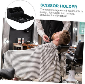 FRCOLOR 1set Professional Hairdressing Tool Storage Holder Rack for Scissors Combs and Clips Compact and Sturdy Organizer for Salons Home Use Elegant Design