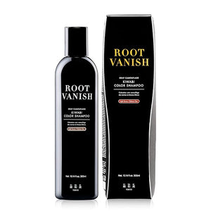 KIWABI Hair Color Shampoo for Gray Coverage ? Gradual, All Natural Hair Dye Shampoo for Women &amp; Men ? Hydrating, Sulfate-Free, Ammonia-Free, Vegan Scalp Care with 31 Botanicals (Light Brown)