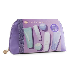 TATCHA Mini Favorites Set | Travel Sized Bestselling Cleansers Essence and Moisturizers | $120 Value