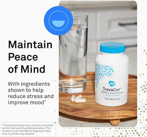 NeuroScience Mood Support Supplement - TravaCor - L Theanine Supplement with 5-HTP &amp More to Help Soothe Stress Encourage Calm Sleep &amp Aid Healthy GABA Activity (60 Capsules)